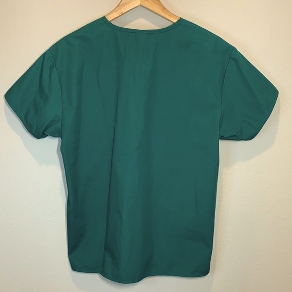 Dickies V-Neck Scrub Top, Hunter Green Size: Small - Picture 6 of 6
